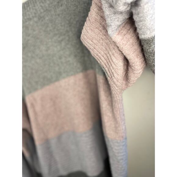 Soft and Cozy Joseph A Bank Over Sized Striped Sweater Plus Size XL Preppy Warm - Picture 4 of 6